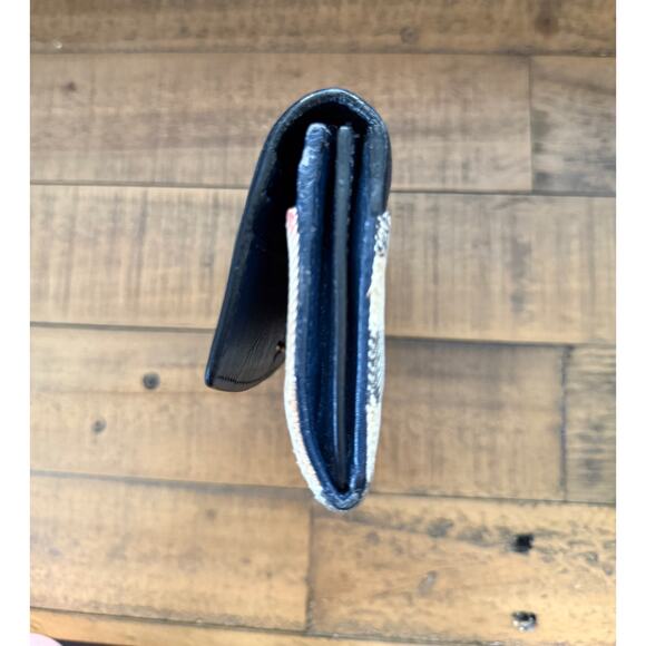 BURBERRY Calfskin House Check Porter Continental Wallet Navy Blue - Picture 4 of 14